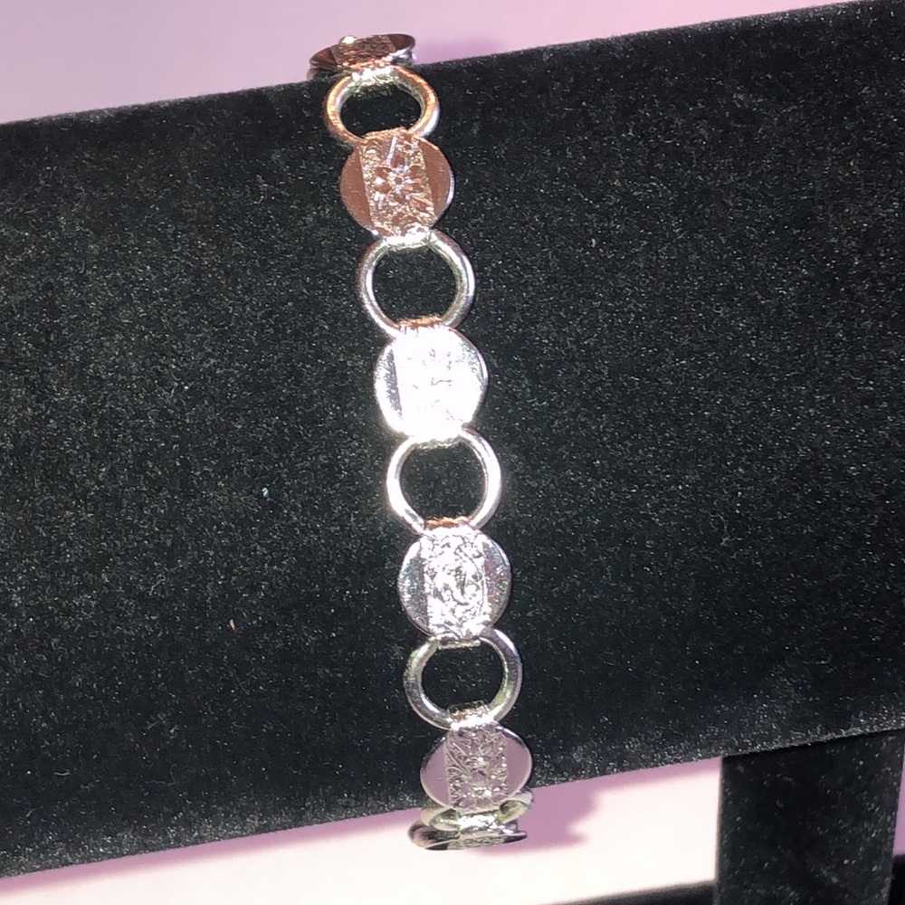 Sarah Coventry Vintage Silver Tone Link Bracelet